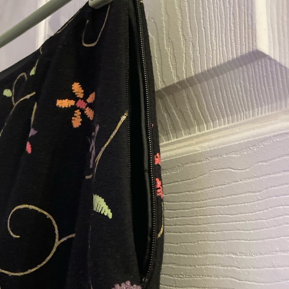 KENZO JEANS , Black , flowered midi skirt, M, - Picture 3 of 6